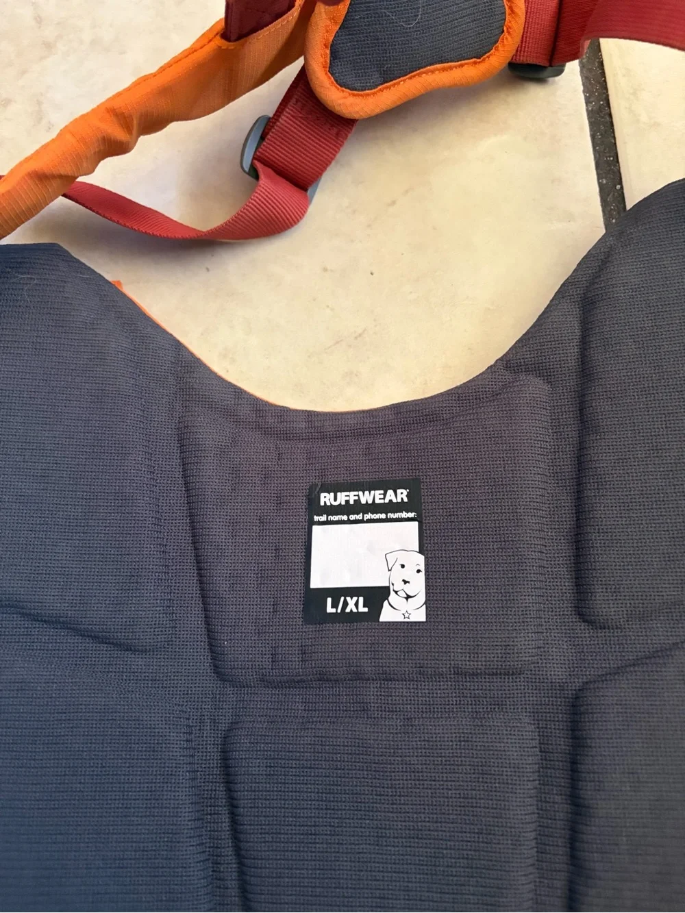 RuffWear Orange and Red Pet Travel Duffel